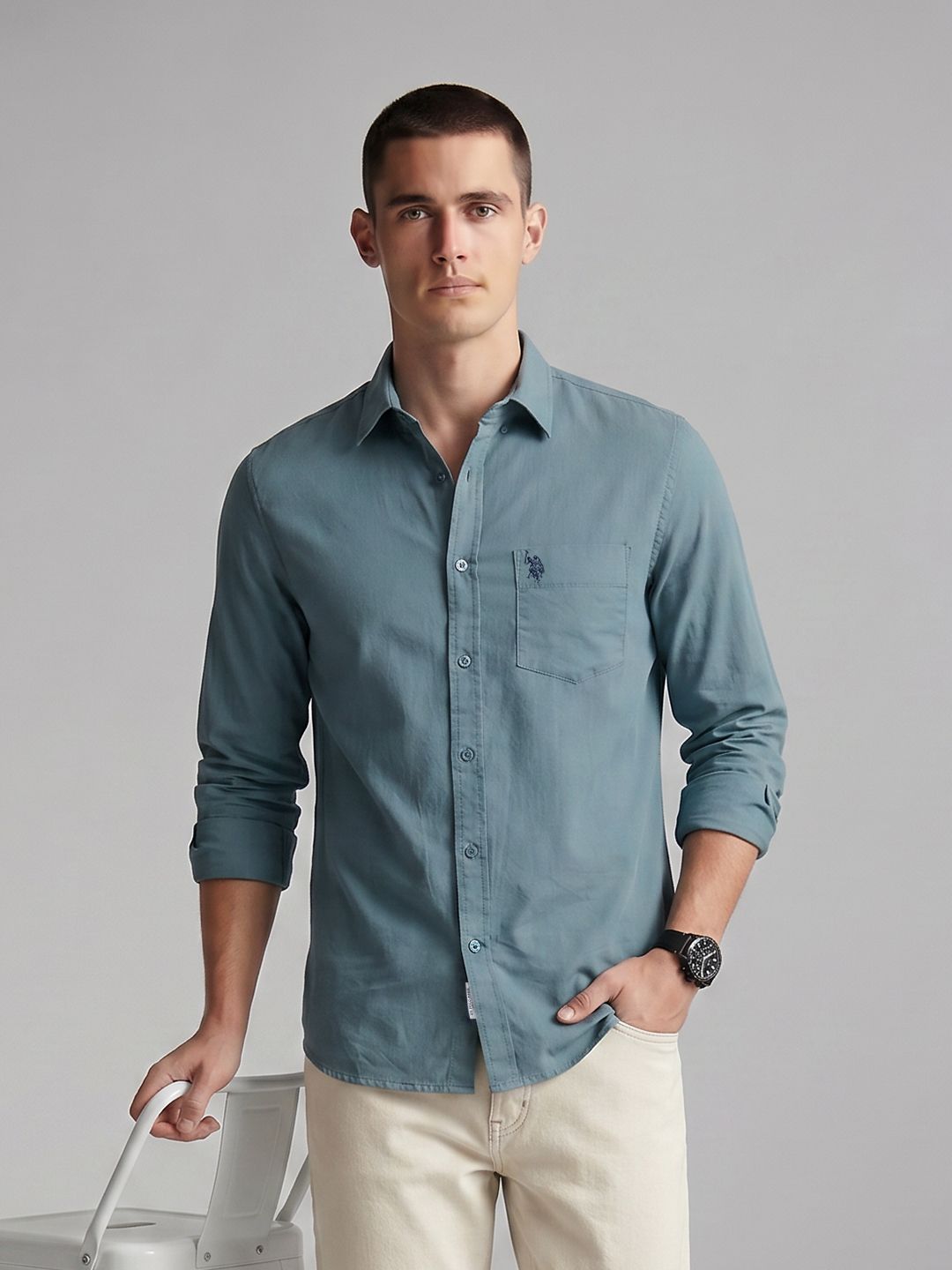 Tailored Fit Cotton Shirt
