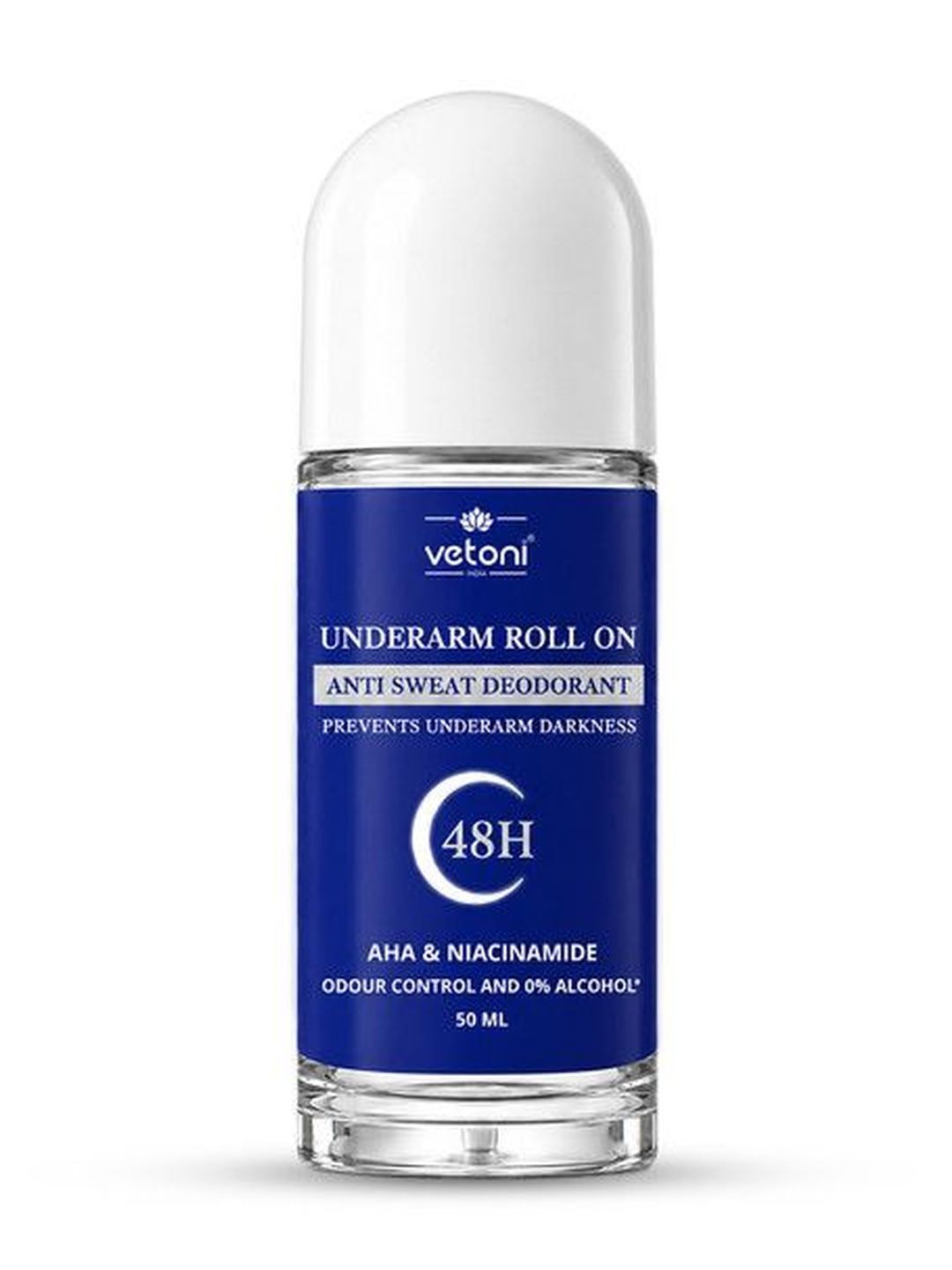 VETONI AHA & Niacinamide Anti Sweat Roll On - 50 ml-picture-55
