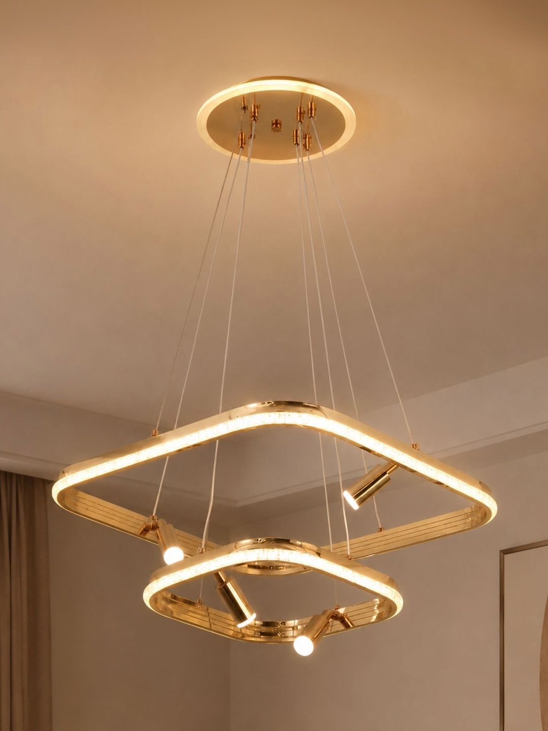Stello Gold-Toned Contemporary Ceiling Lamp-image-29