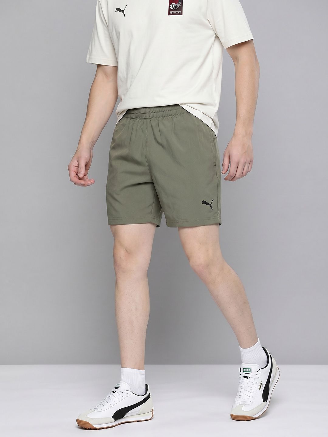 Puma Men Brand Logo Printed Sports Shorts-image-46