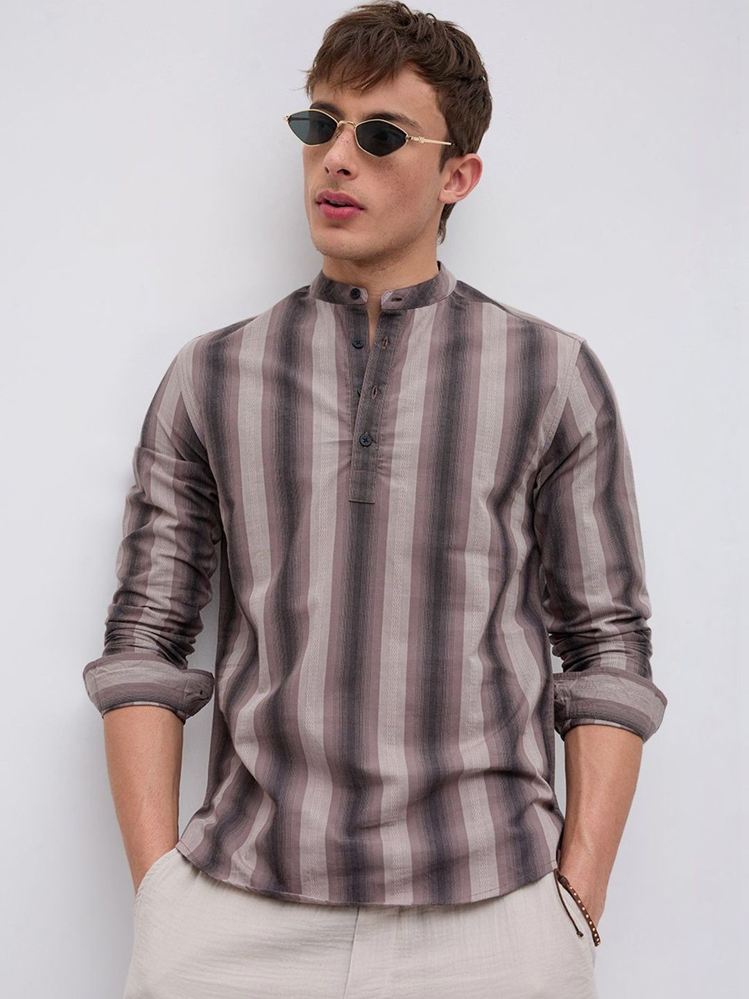 VASTRADO Men Striped Kurta-picture-40