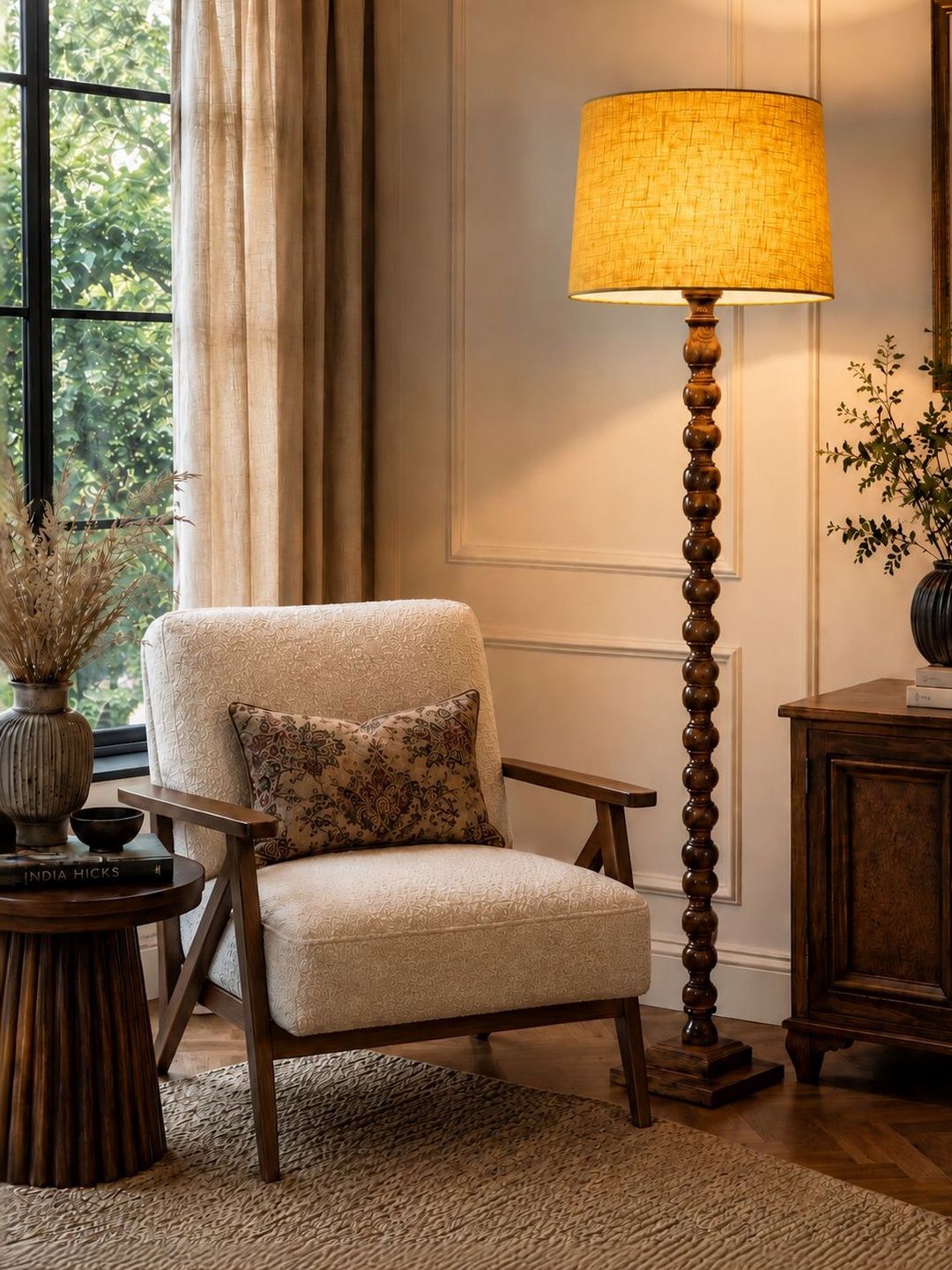 Glowhere Yellow Wood Cylinder Floor Lamps-image-39