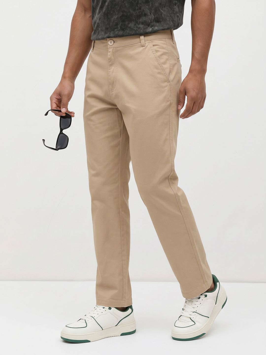 The Roadster Life Co. Men Relaxed Fit Chinos Trousers-picture-20