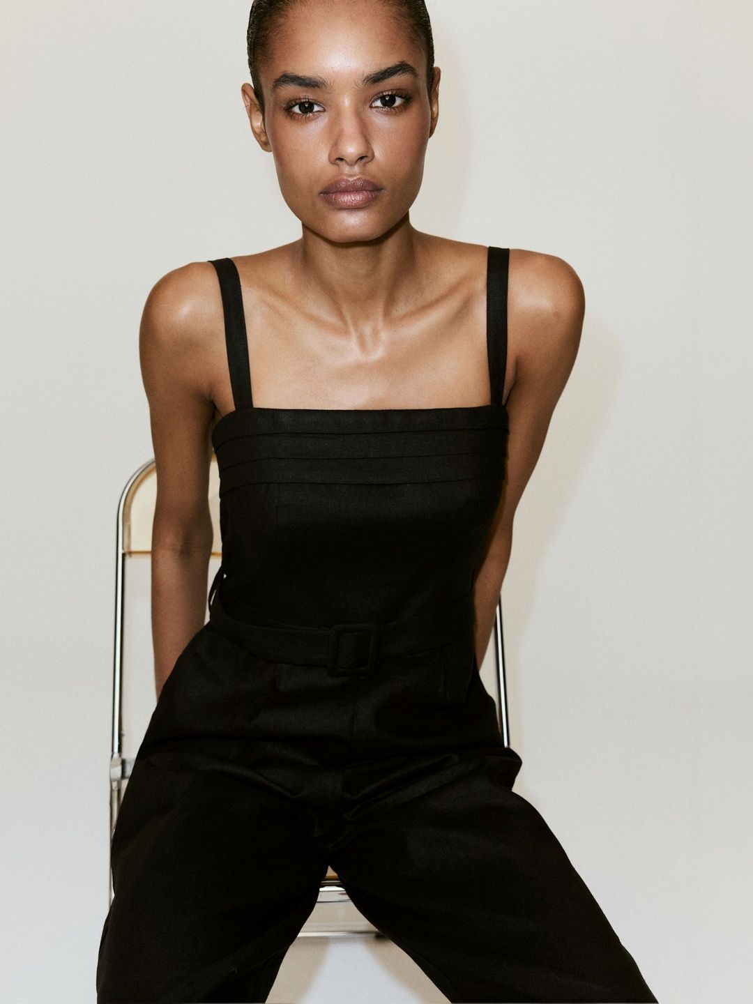 MANGO Shoulder Straps Basic Jumpsuit-picture-19