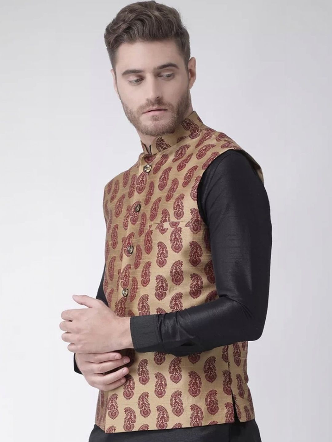 KUTUB FASHION Printed Nehru Jackets-image-39
