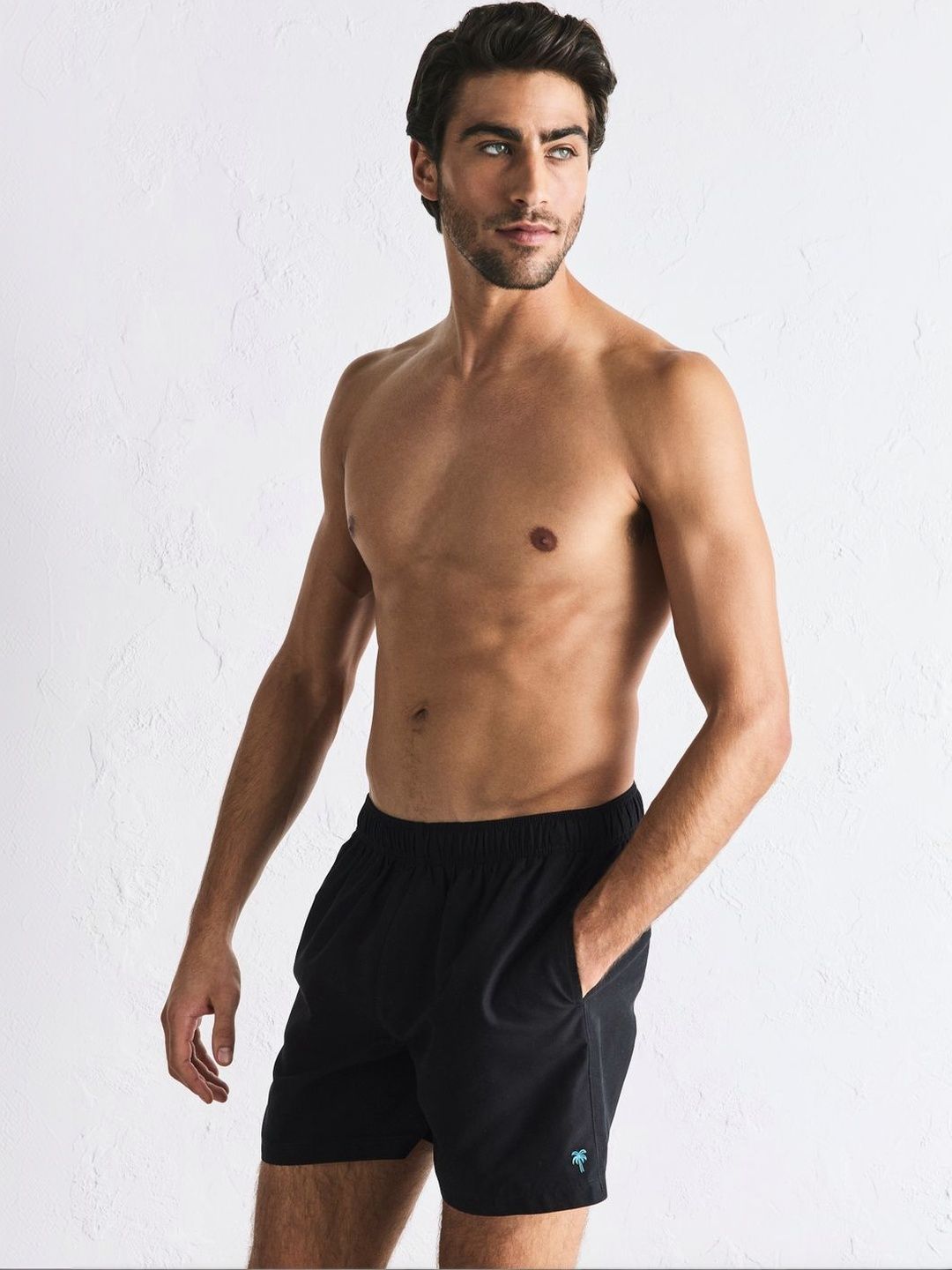 NEXT Men Palm Logo Quick Dry Swim Shorts-picture-30