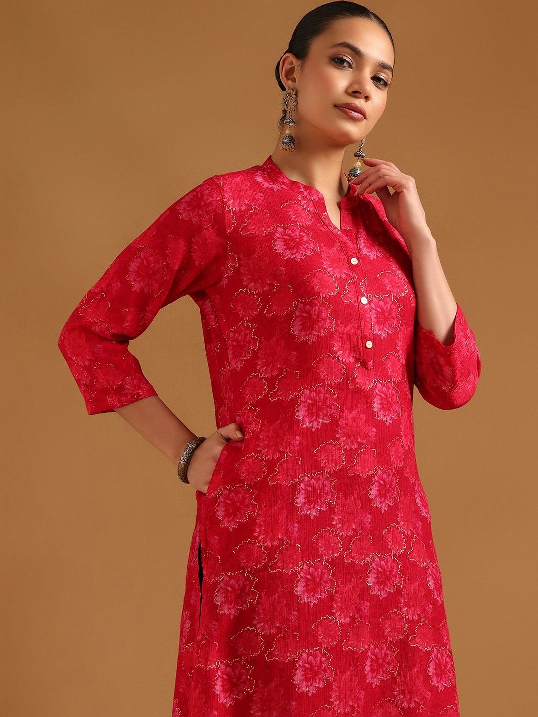 Soch Women Floral Printed Thread Work Floral Kurta-picture-35