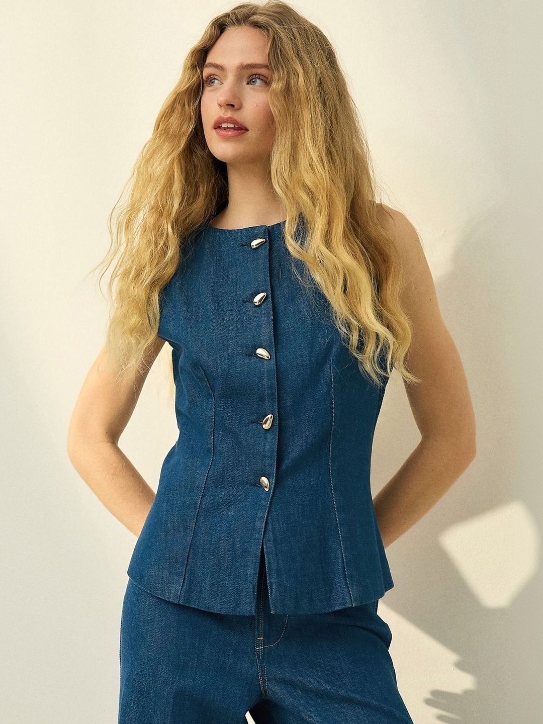 NEXT Pure Cotton Shirt Style Top-picture-34