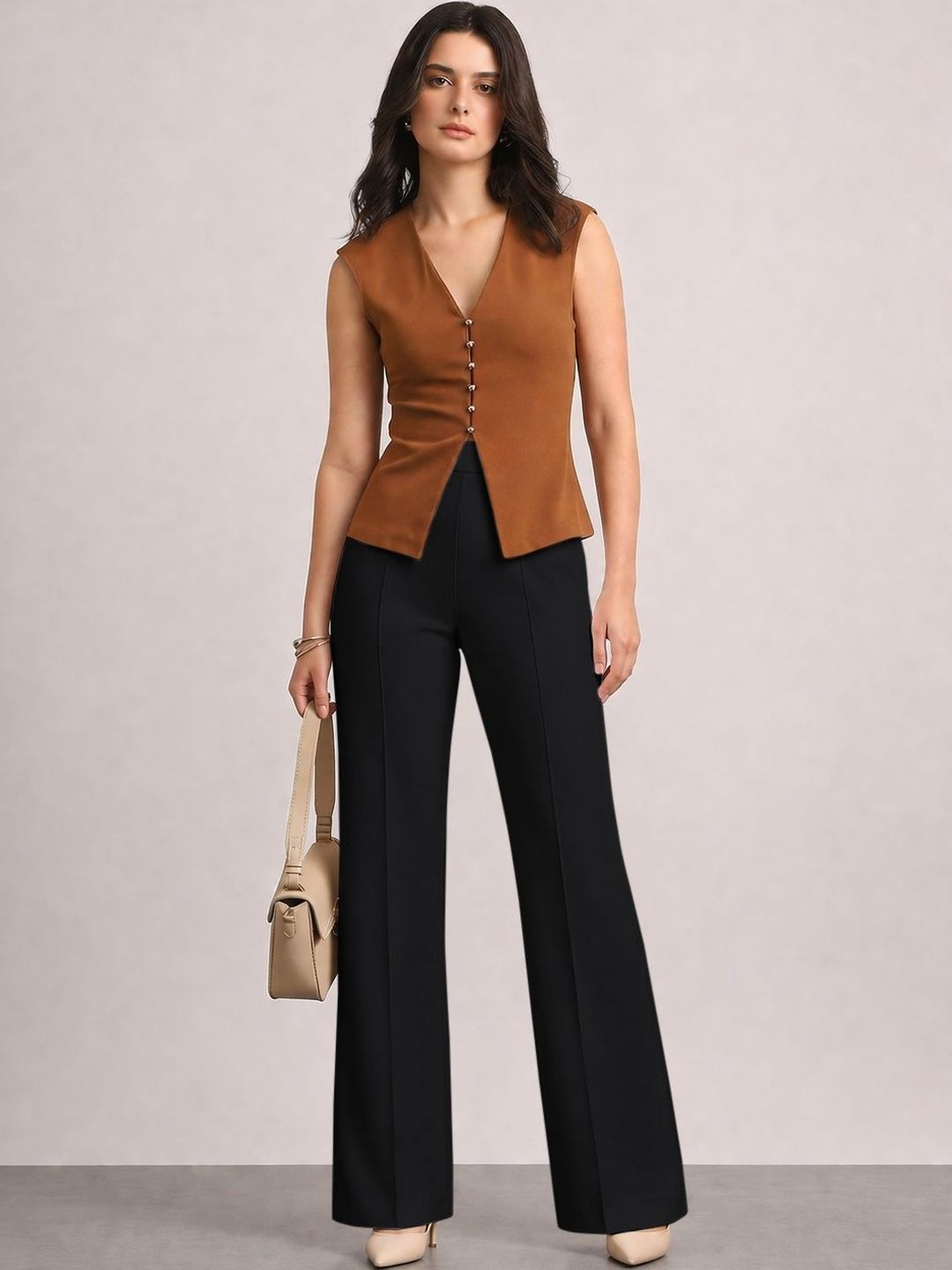 R.Code by The Roadster Life Co. Women Relaxed Easy Wash Trousers-picture-25