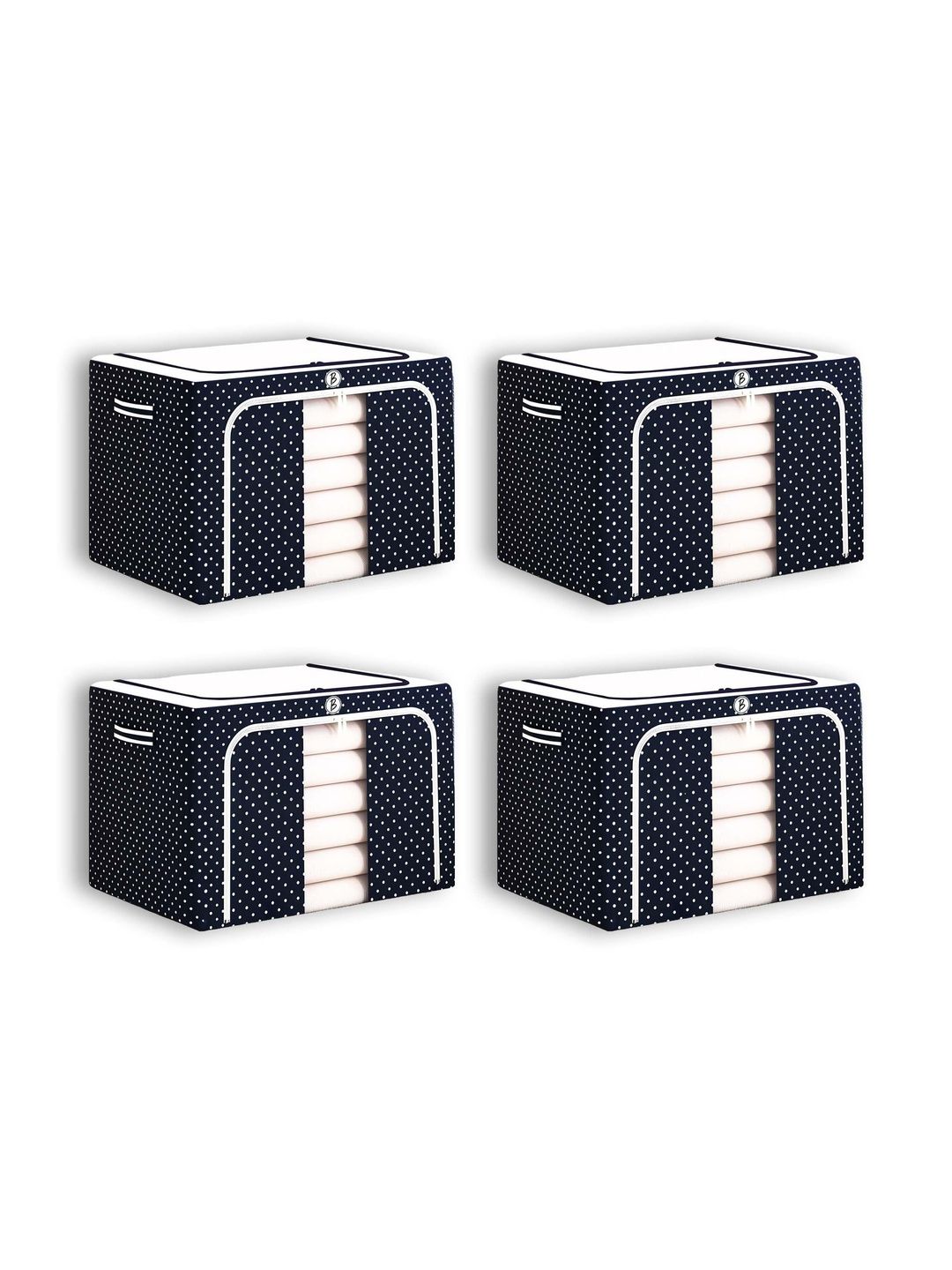 BTfash Black Set of 4 Reusable Multi-Utility Organisers-image-6