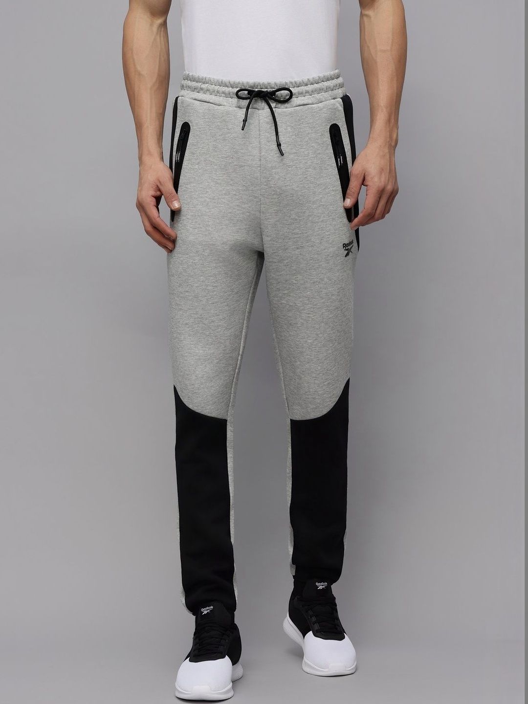 Reebok Men Regular Fit Colourblocked Training Joggers-picture-43