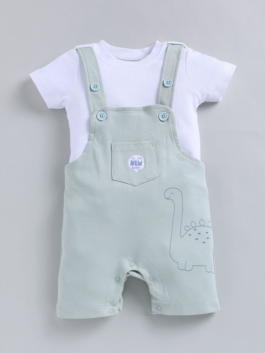 Smart Baby Girls Three-Fourth Length Dungarees-image-29