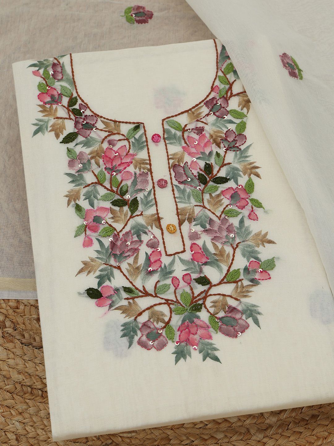 Soch Printed Unstitched Dress Material-image-8