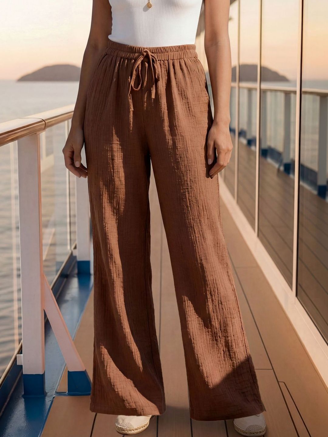 aayu Women High-Rise Pleated Trousers-picture-23