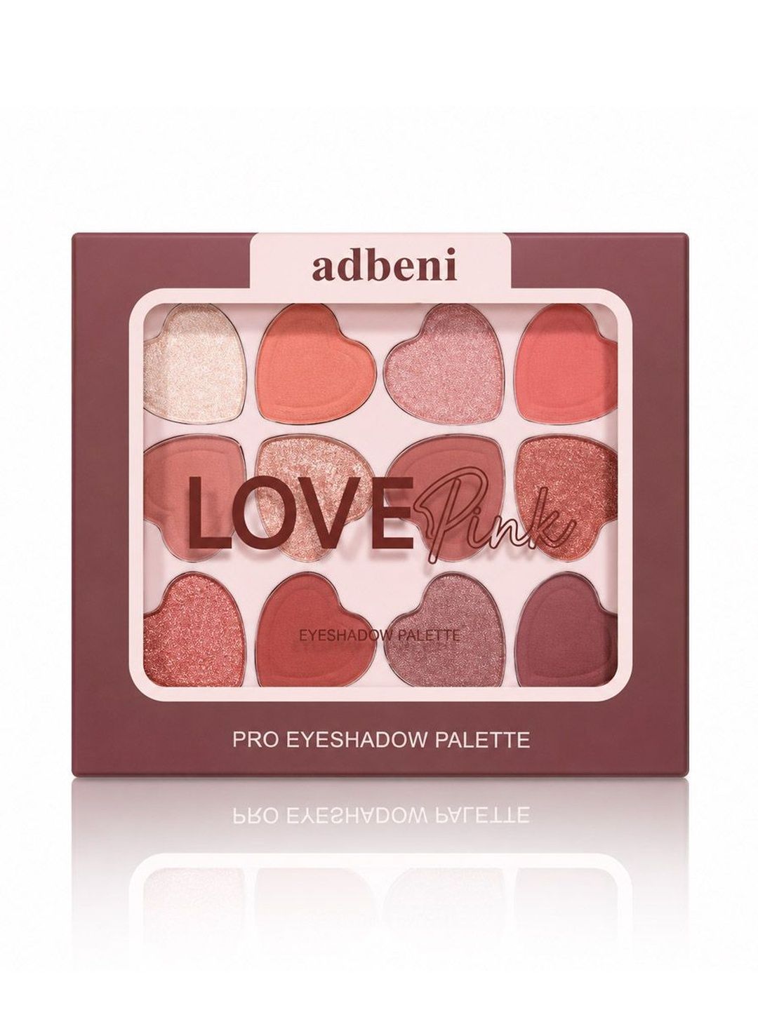 Adbeni Love Pink Eyeshadow Palette - 12 g - Rosy Romance-picture-15