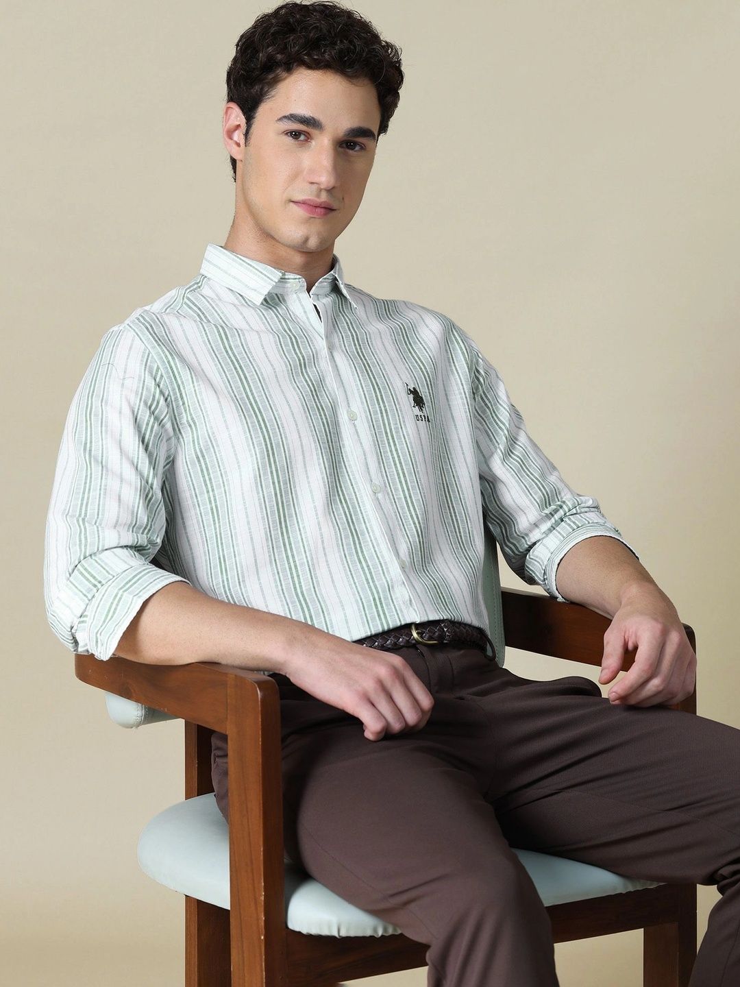U.S. Polo Assn. Denim Co. Men Striped Casual Shirt-picture-24