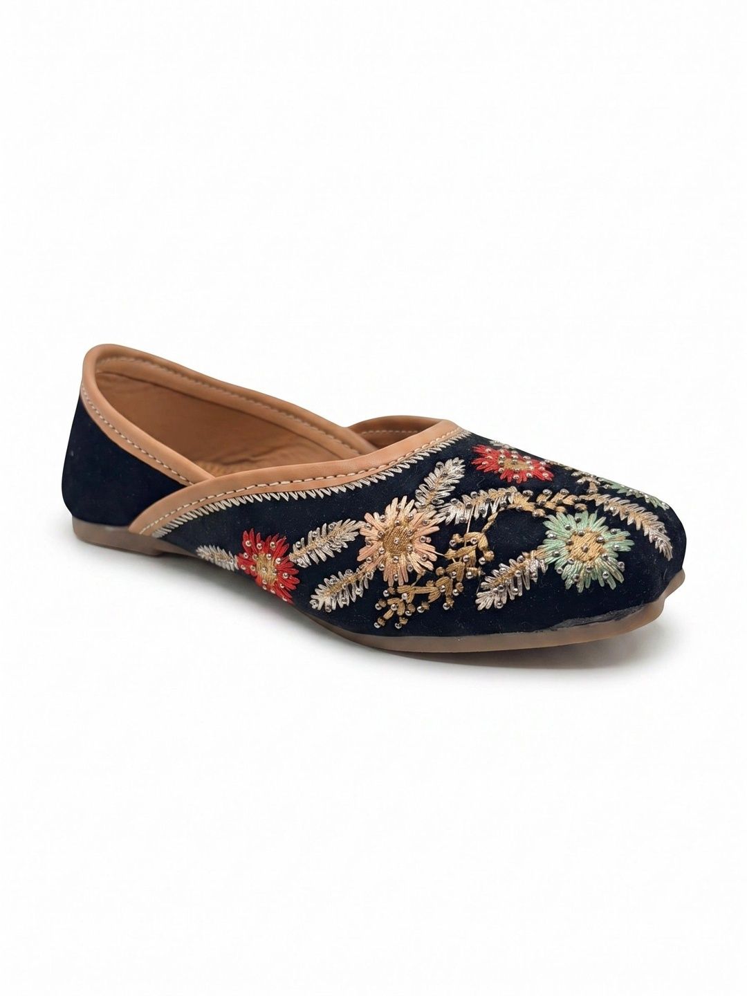 Lil Lollipop Girls Embellished Ethnic Mojaris with Embroidered Flats-picture-33