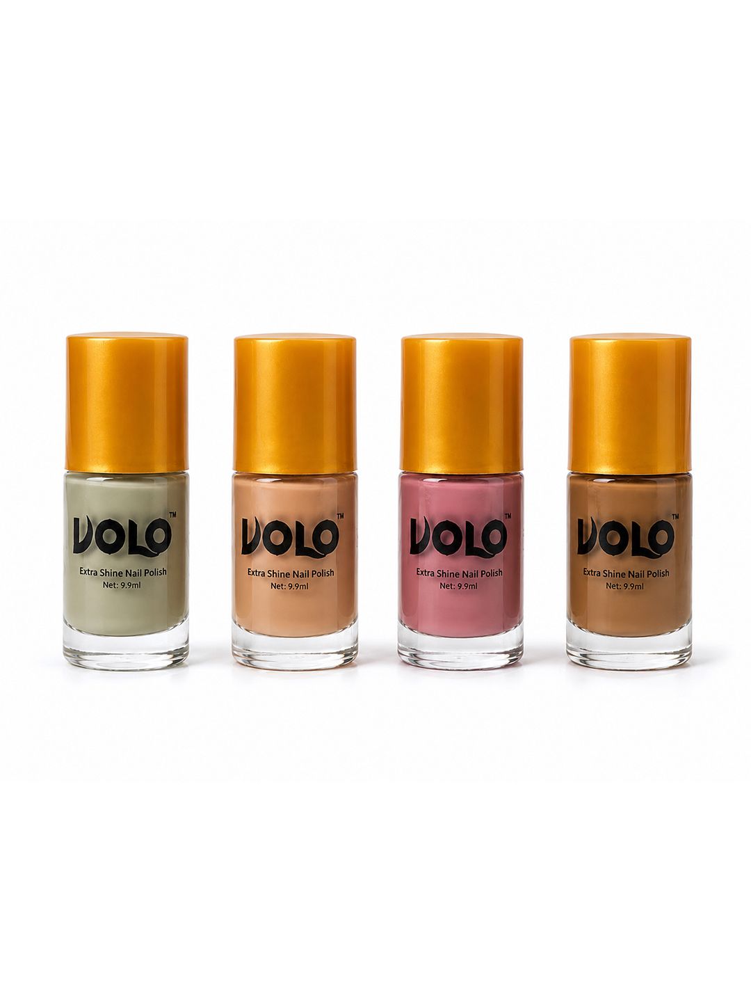 VOLO Set Of 4 Extra Shine Nail Polish - 9.9 ml Each - Set 14-picture-4