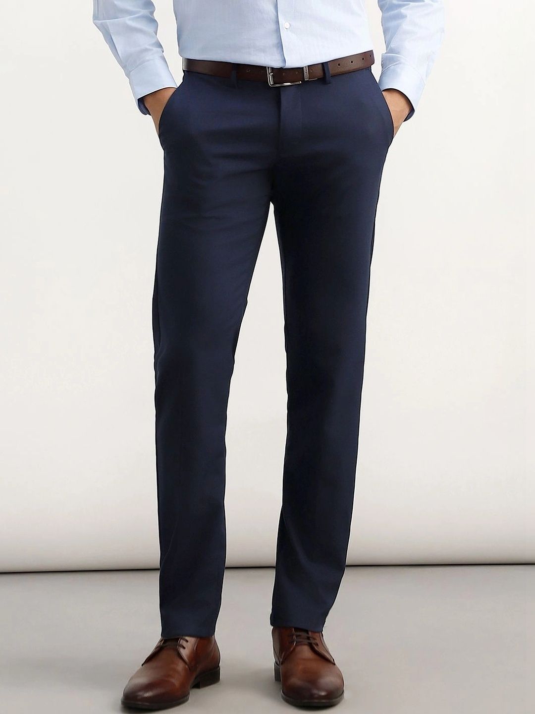 Allen Solly Men Slim Fit Easy Wash Trousers-picture-41
