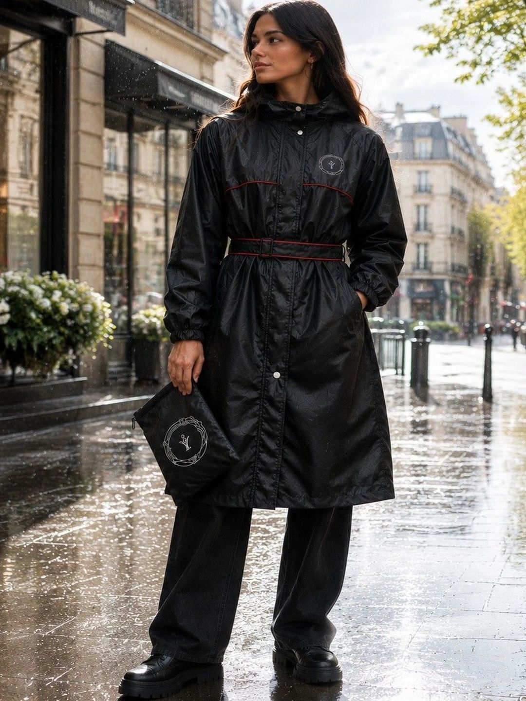 YOU 8 Waterproof Hooded Long Raincoat with Carry Pouch-picture-41