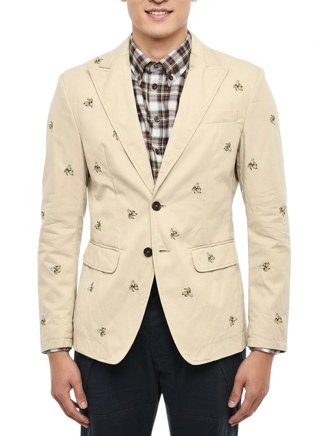 Dsquared2 Beige Peaked Lapel Jacket