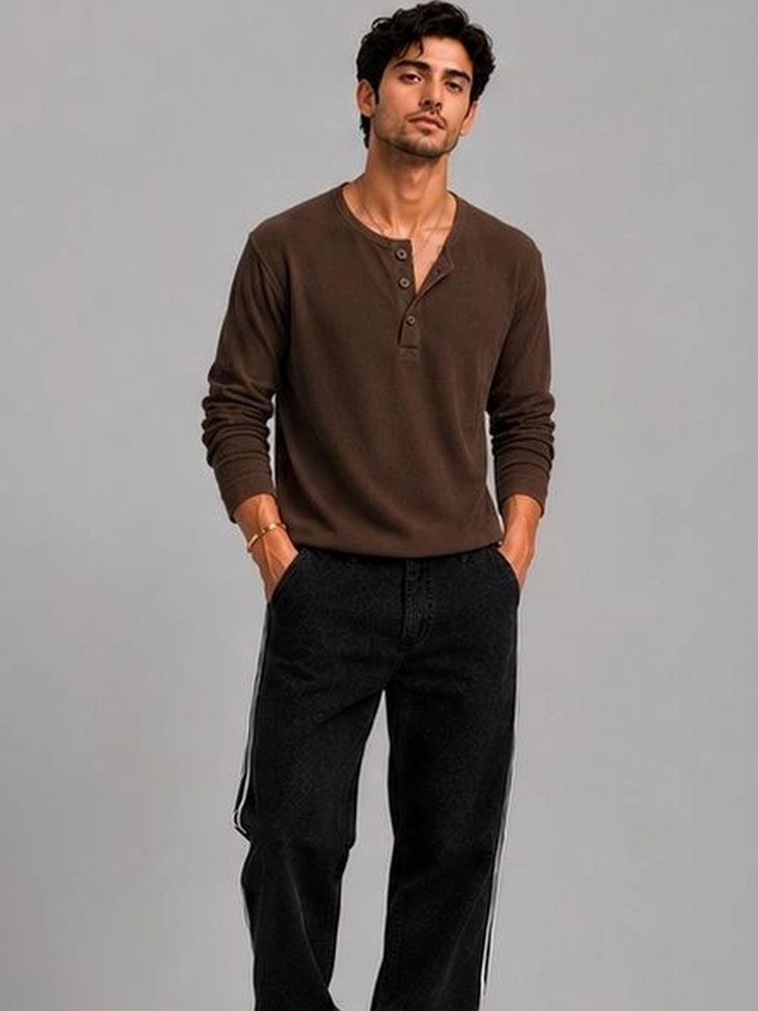 JERKYN Men Henley Neck T-shirt-picture-11