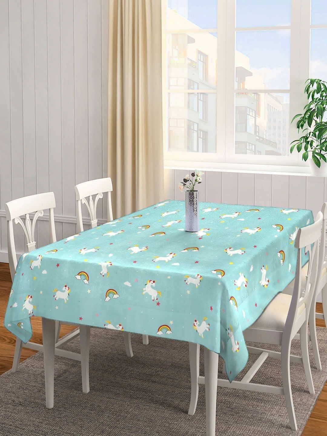 Myntra Elegant Homes Multicoloured Cartoon Printed 4-Seater Table Cover-picture-17