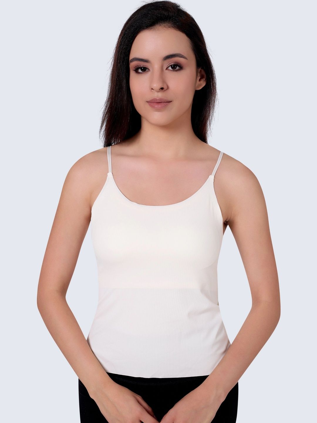 PLUMBURY Ribbed Lightly Padded Camisoles-picture-22