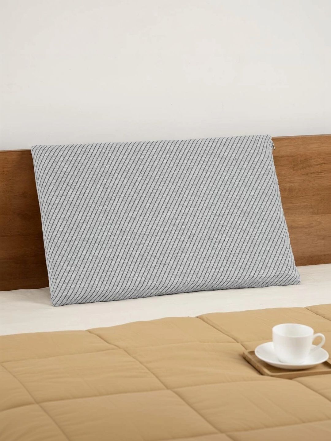 wakefit Grey Memory Foam Filled Cotton Sleep Pillow-picture-10