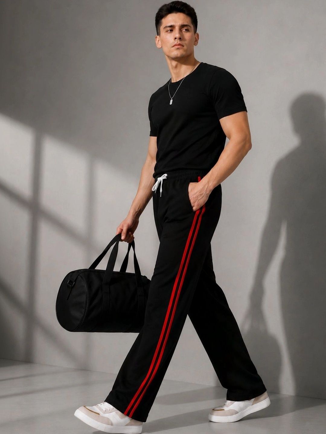 Roadster Men Relaxed Fit Antimicrobial Training Track Pants-picture-28