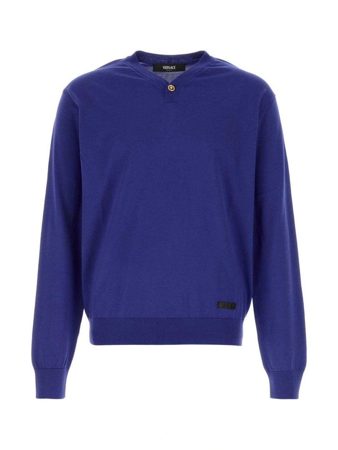 versace Blue V Neck Sweater-picture-27
