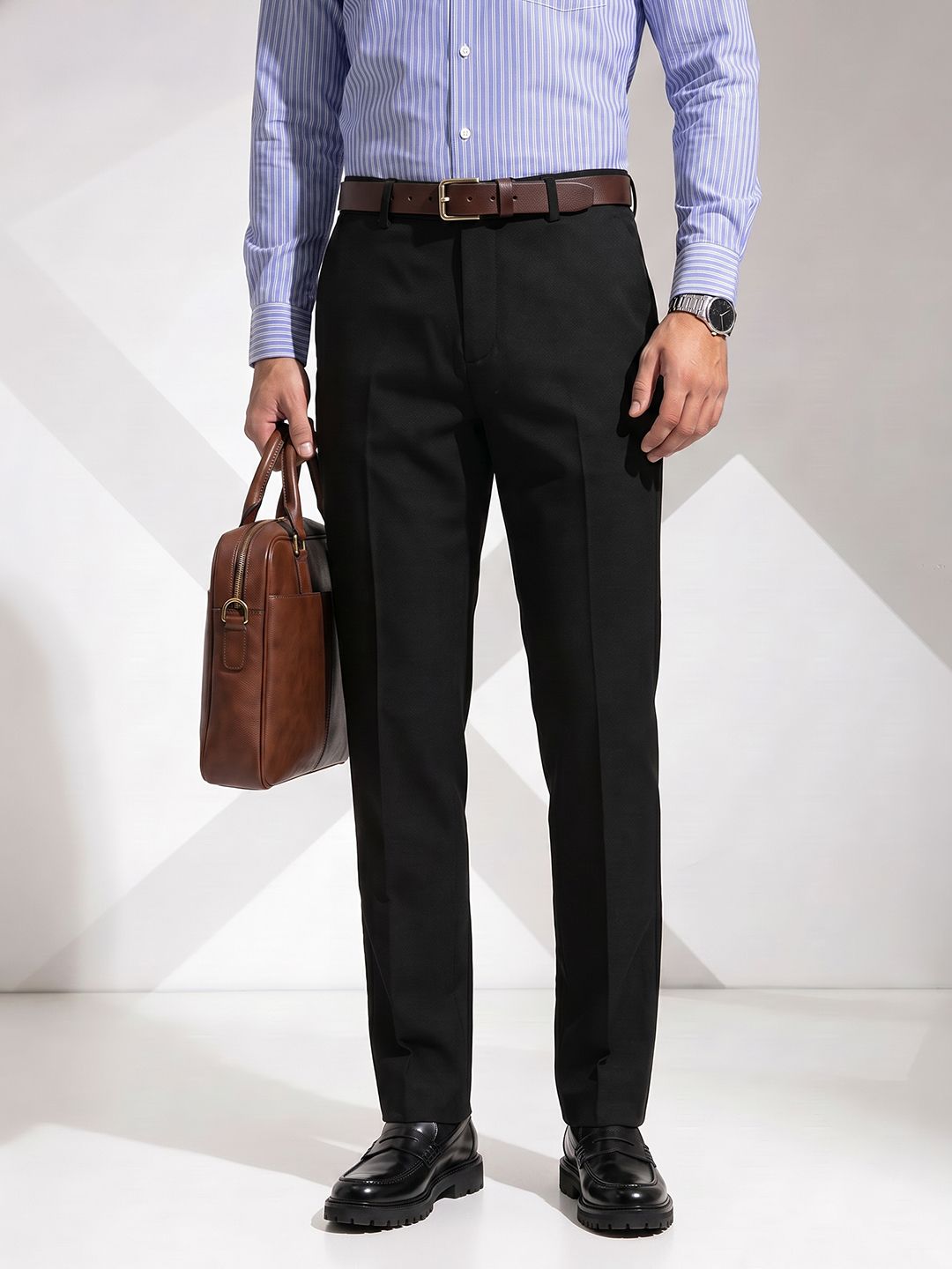 INVICTUS Men Woven Formal Trouser-picture-36