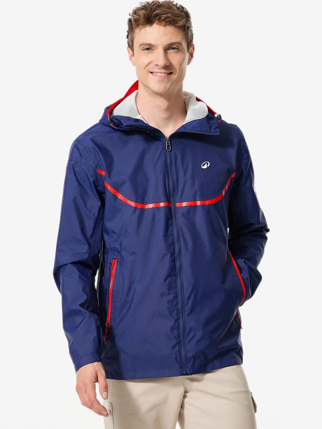 Decathlon Polyamide Sailing Raincoat Jacket Long Sleeves Solid - Blue-image-10