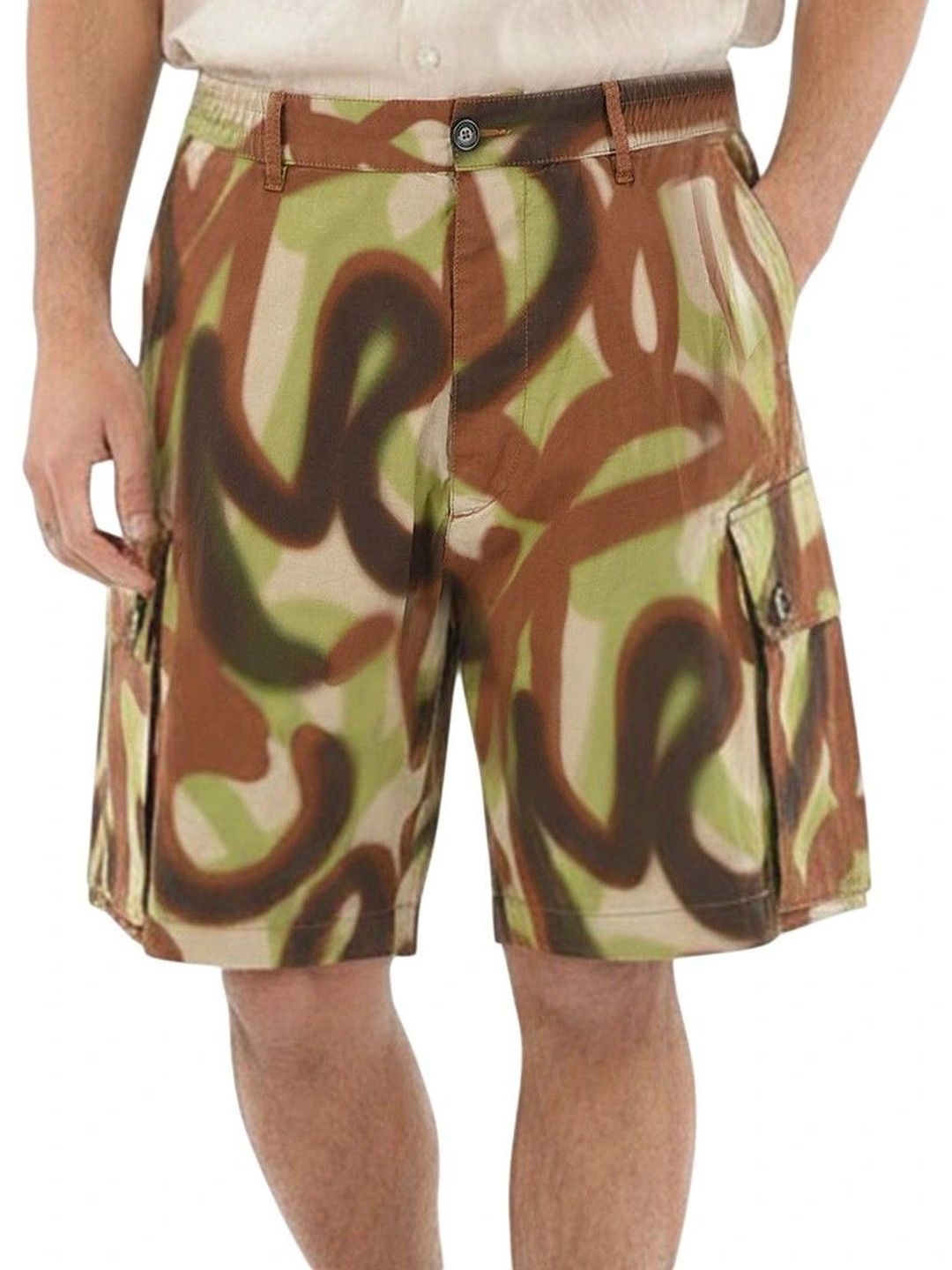 dsquared2 Multicolor Abstract Shorts-picture-15