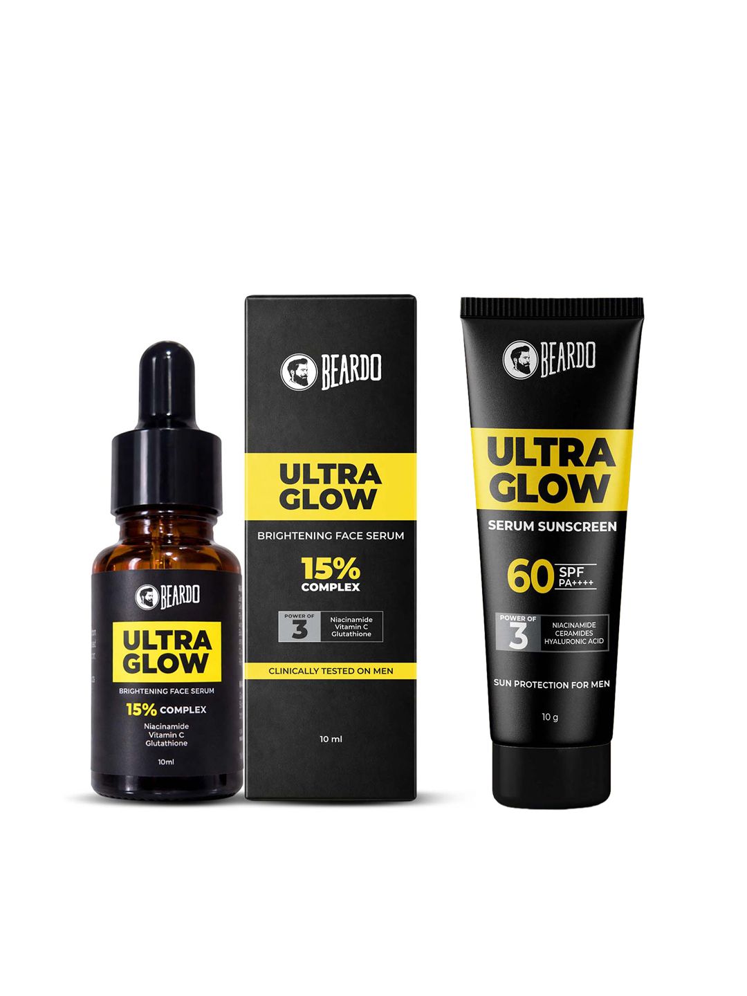 BEARDO Ultra Glow Face Serum & SPF60 Serum Sunscreen Combo-image-13