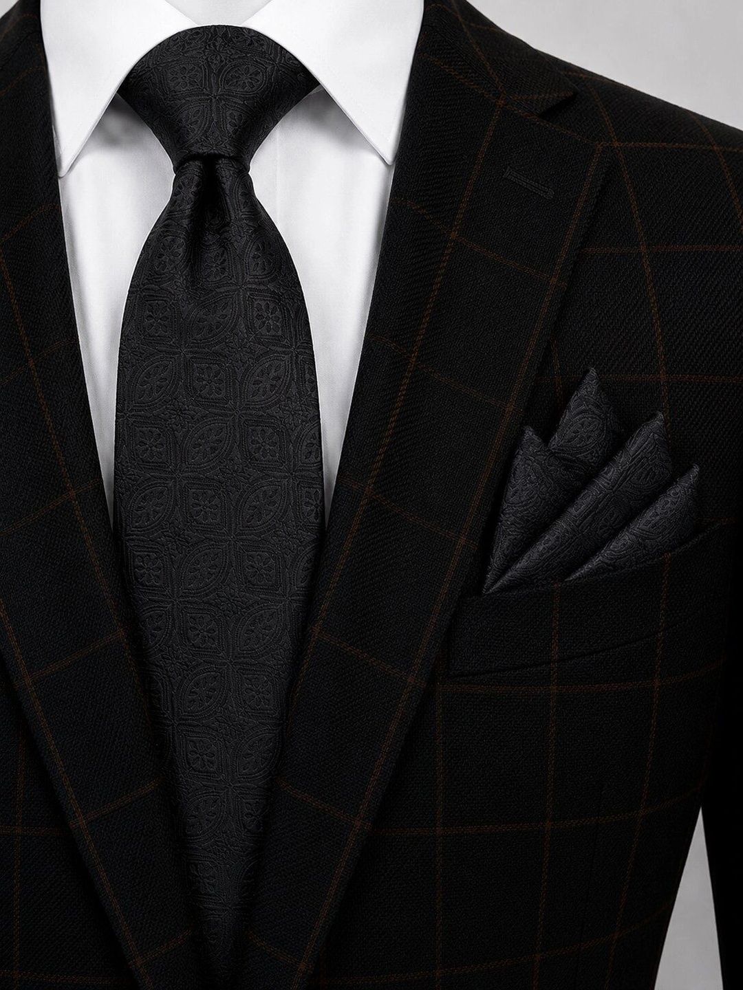 Cazzano Men Woven Design Broad Tie-picture-47