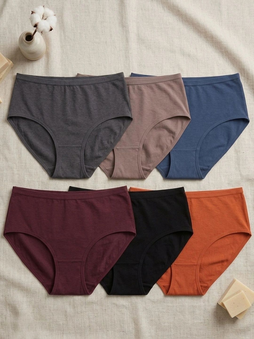 B YOU Women Pack of 6 Basic Briefs-image-42