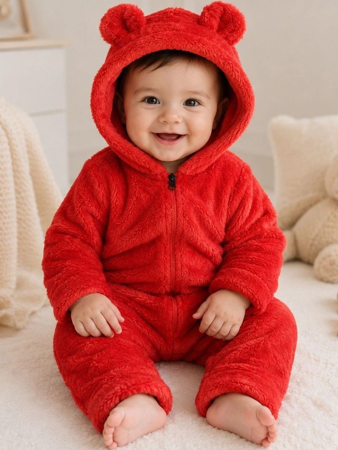Cuddleloom Infant Boys Hooded Rompers-picture-54