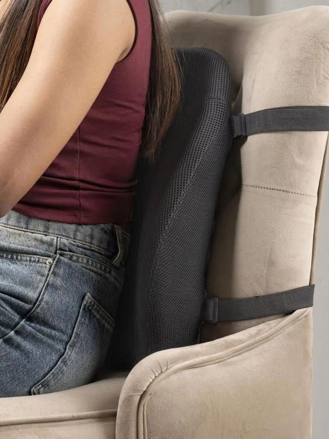wakefit Black Memory Foam Filled Polyester Pillow-picture-40