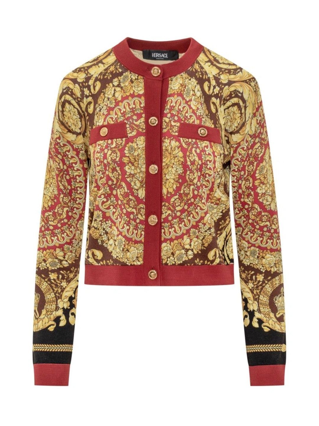 versace Multicolor Printed Round Neck Cardigan-picture-13