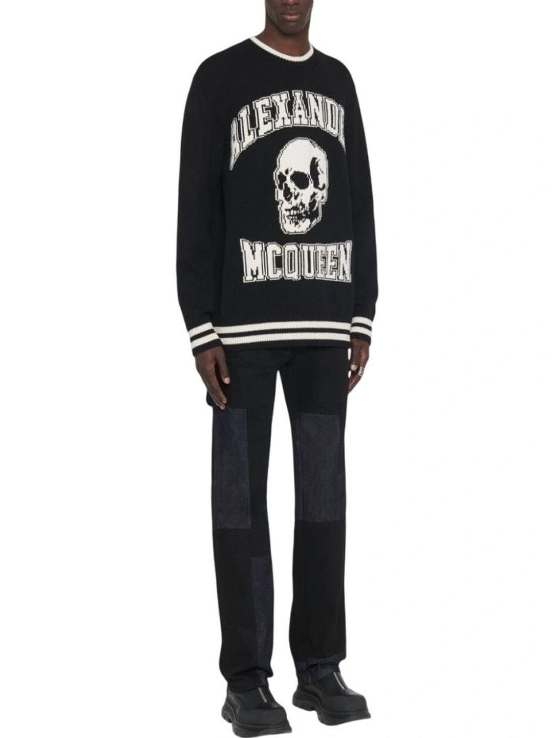 alexander mcqueen Black Crew Neck Sweater-picture-35
