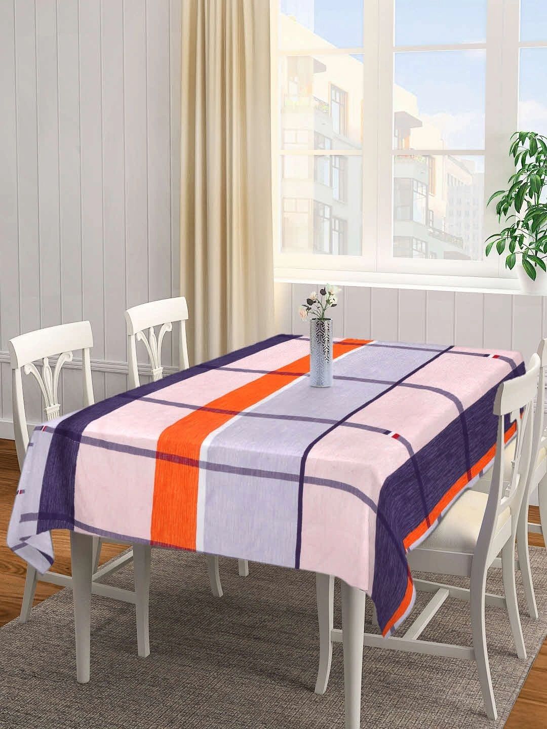 Myntra Elegant Homes Multicoloured Geometric Printed 6-Seater Table Cover-picture-43