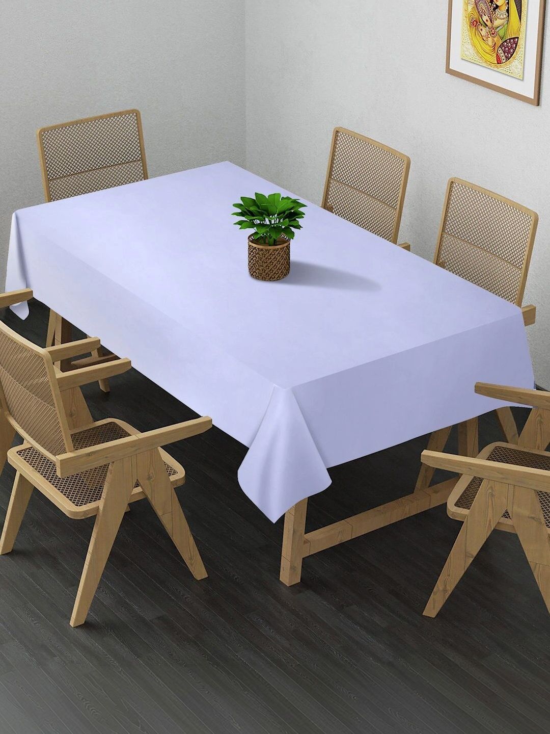 Myntra Elegant Homes Purple 6-Seater Table Cover-picture-22