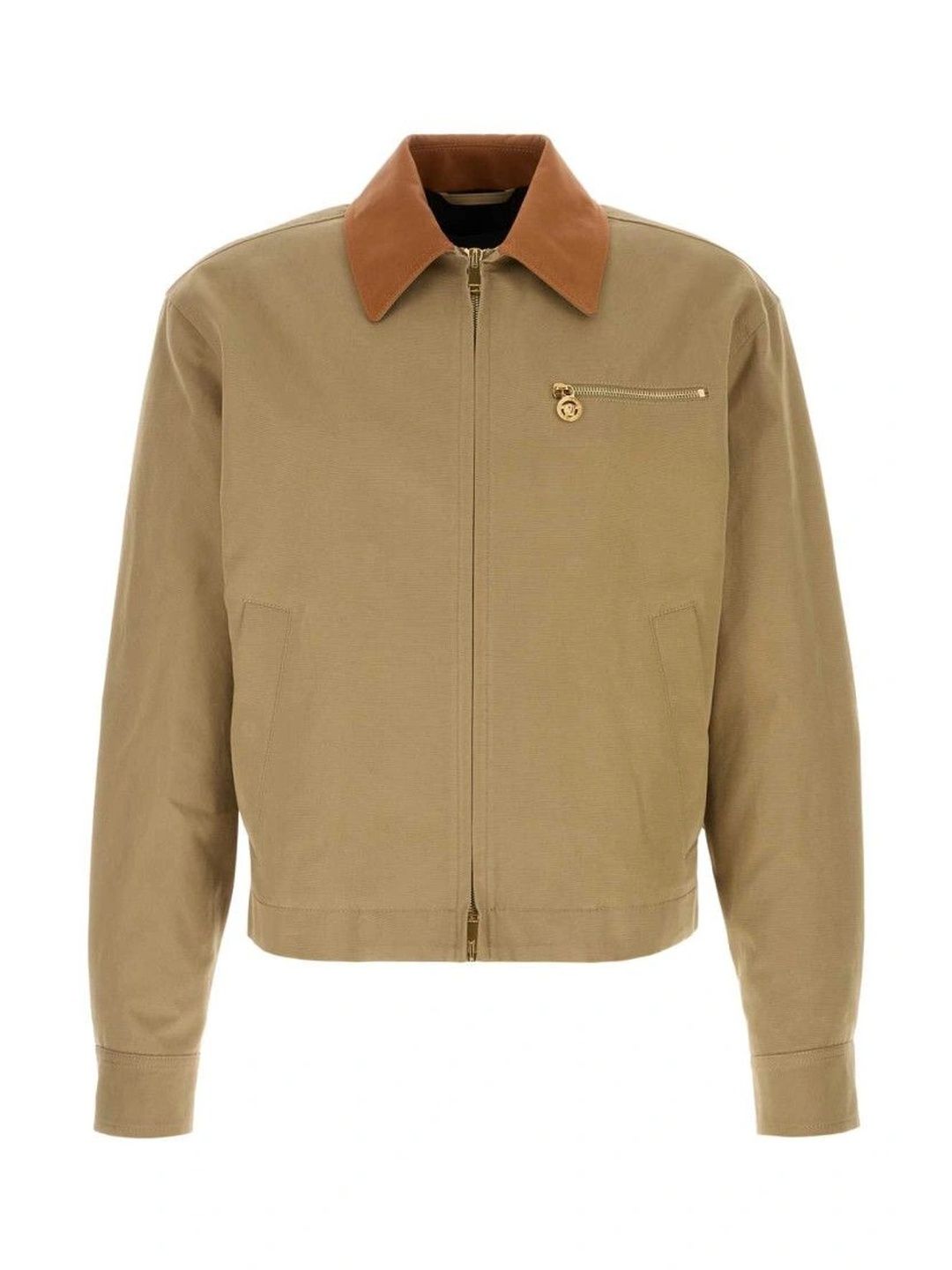 versace Beige Shirt Collar Jacket-picture-15