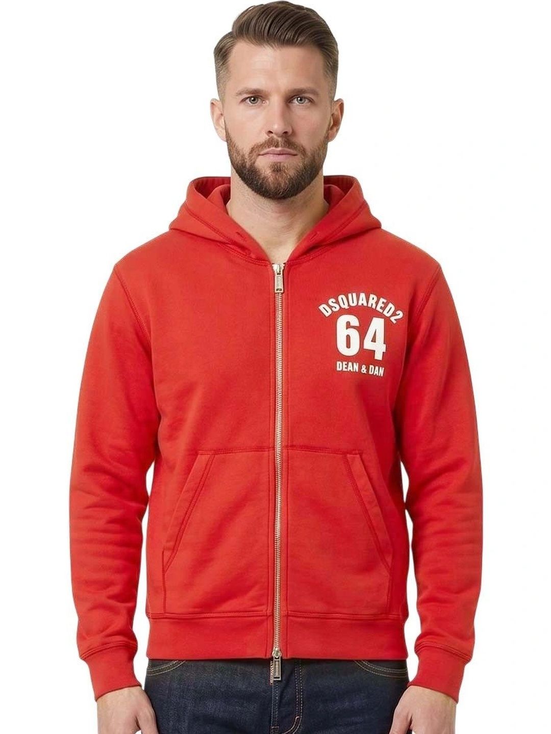 Red Graphic Hoodie-image-5