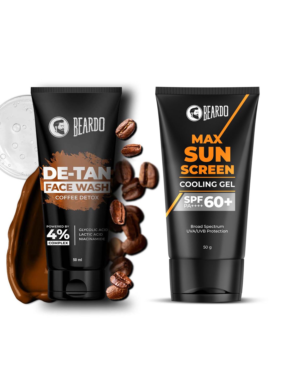 BEARDO Set of Max Sun Screen 50g & De-Tan Face Wash 50ml-picture-24