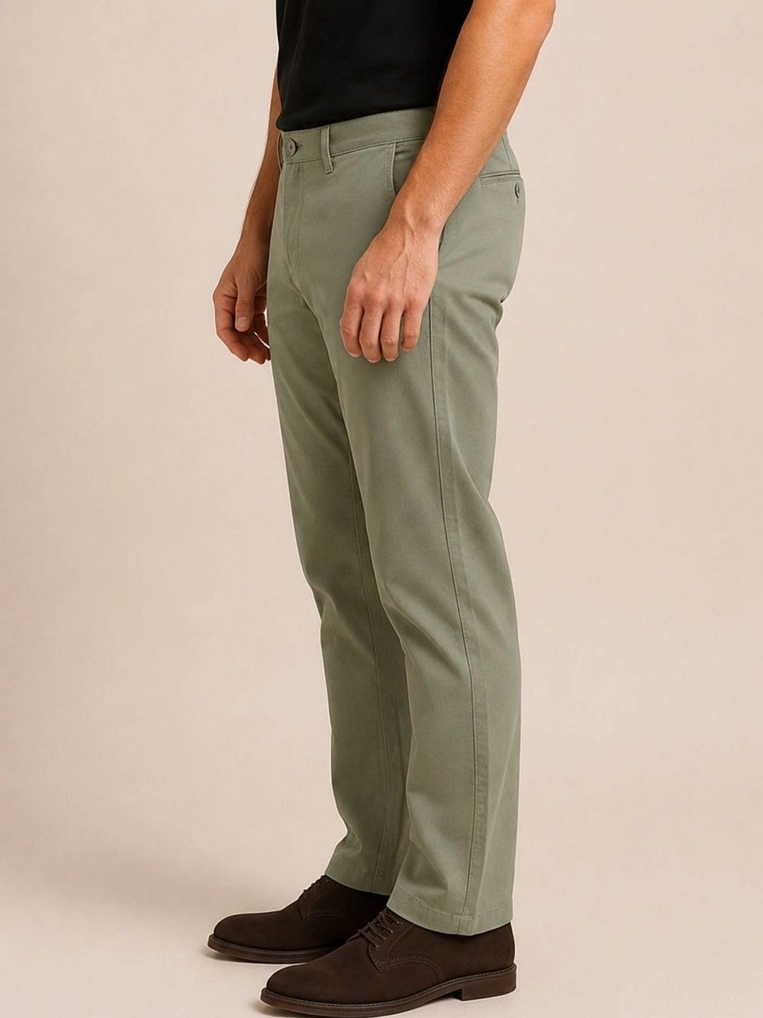 XENOR Men Slim Fit Pleated Trousers-picture-22