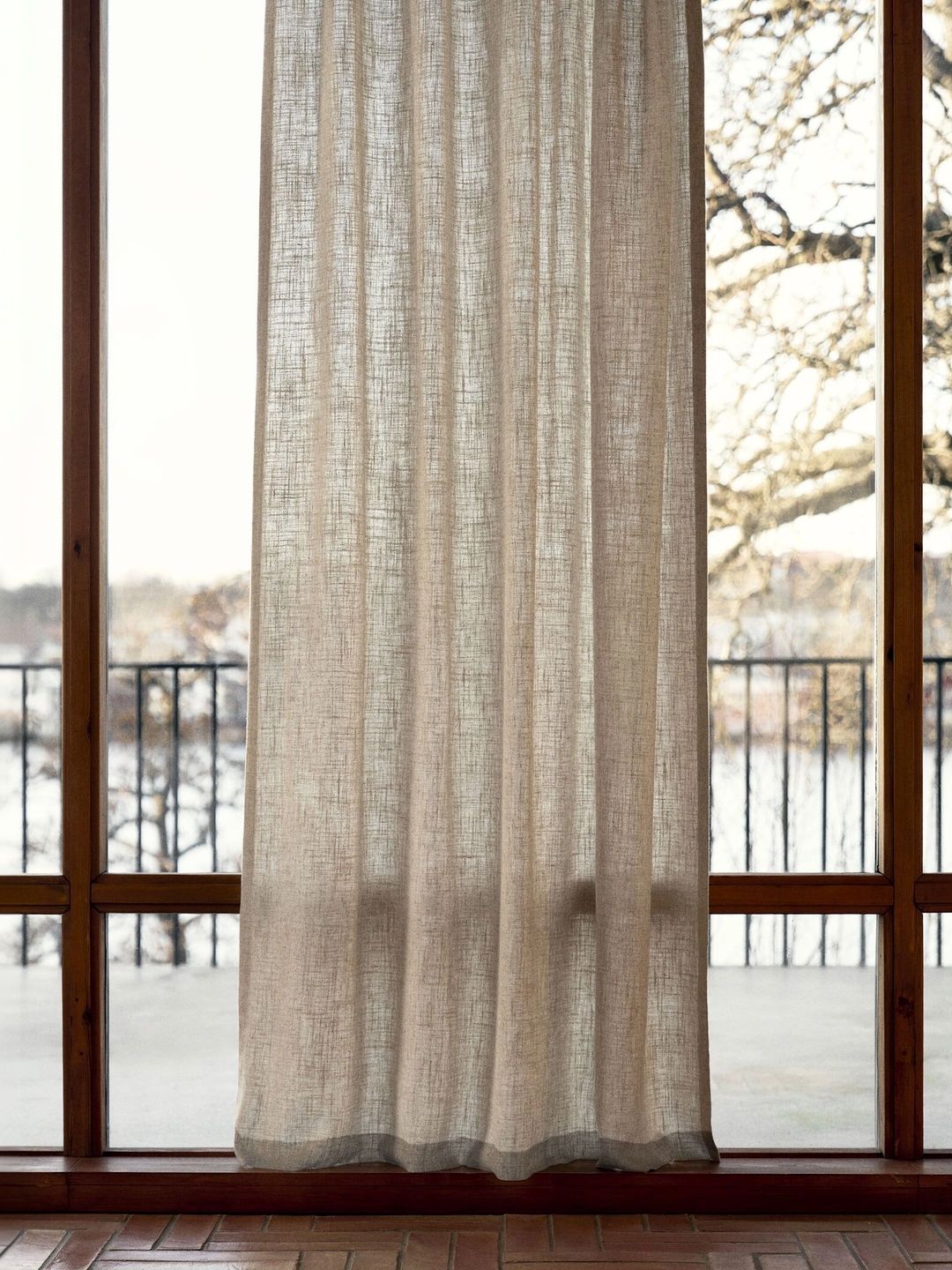 H&M Beige Window Curtain-image-27
