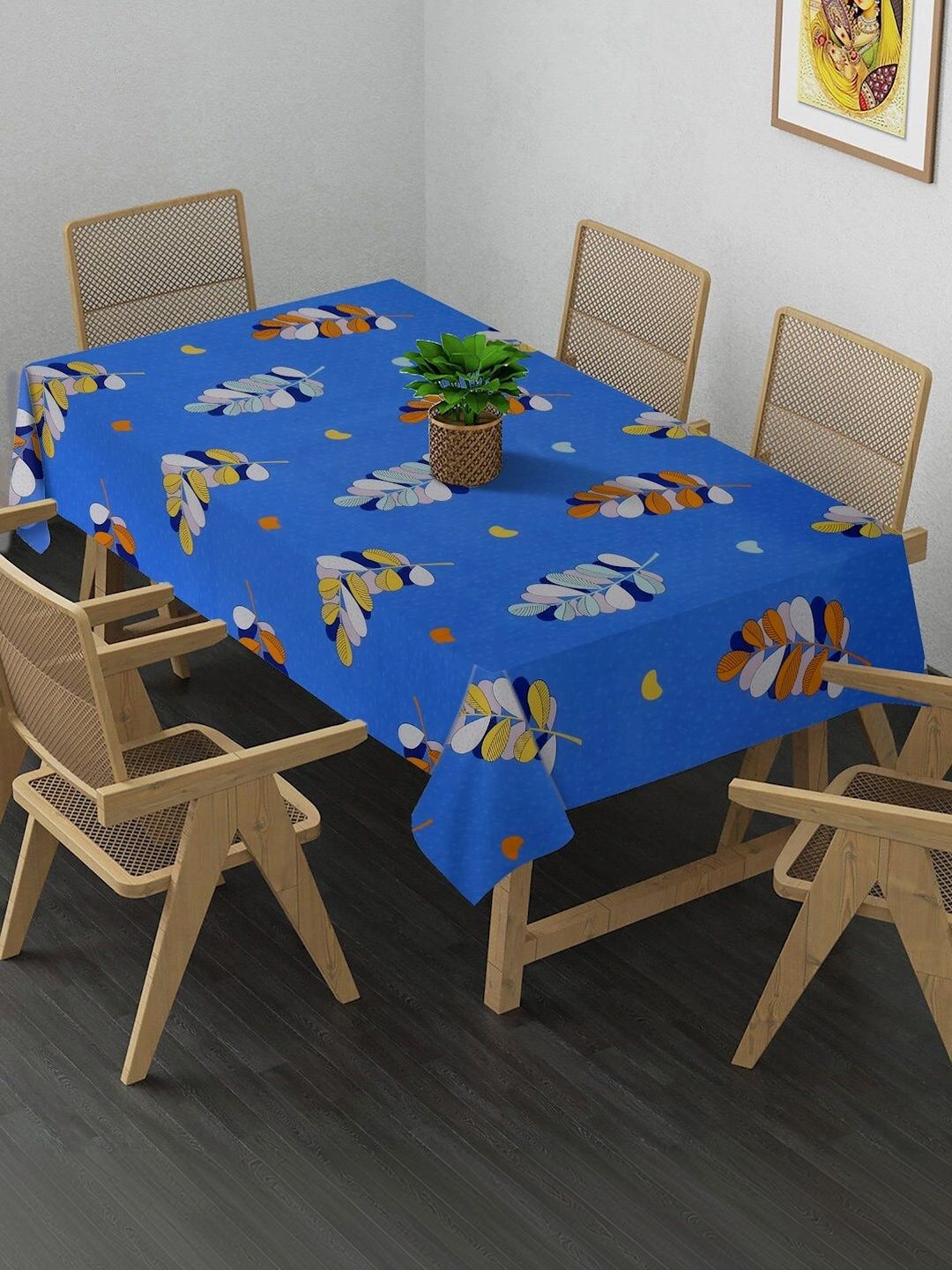 Myntra Elegant Homes Blue 6-Seater Table Cover-picture-23