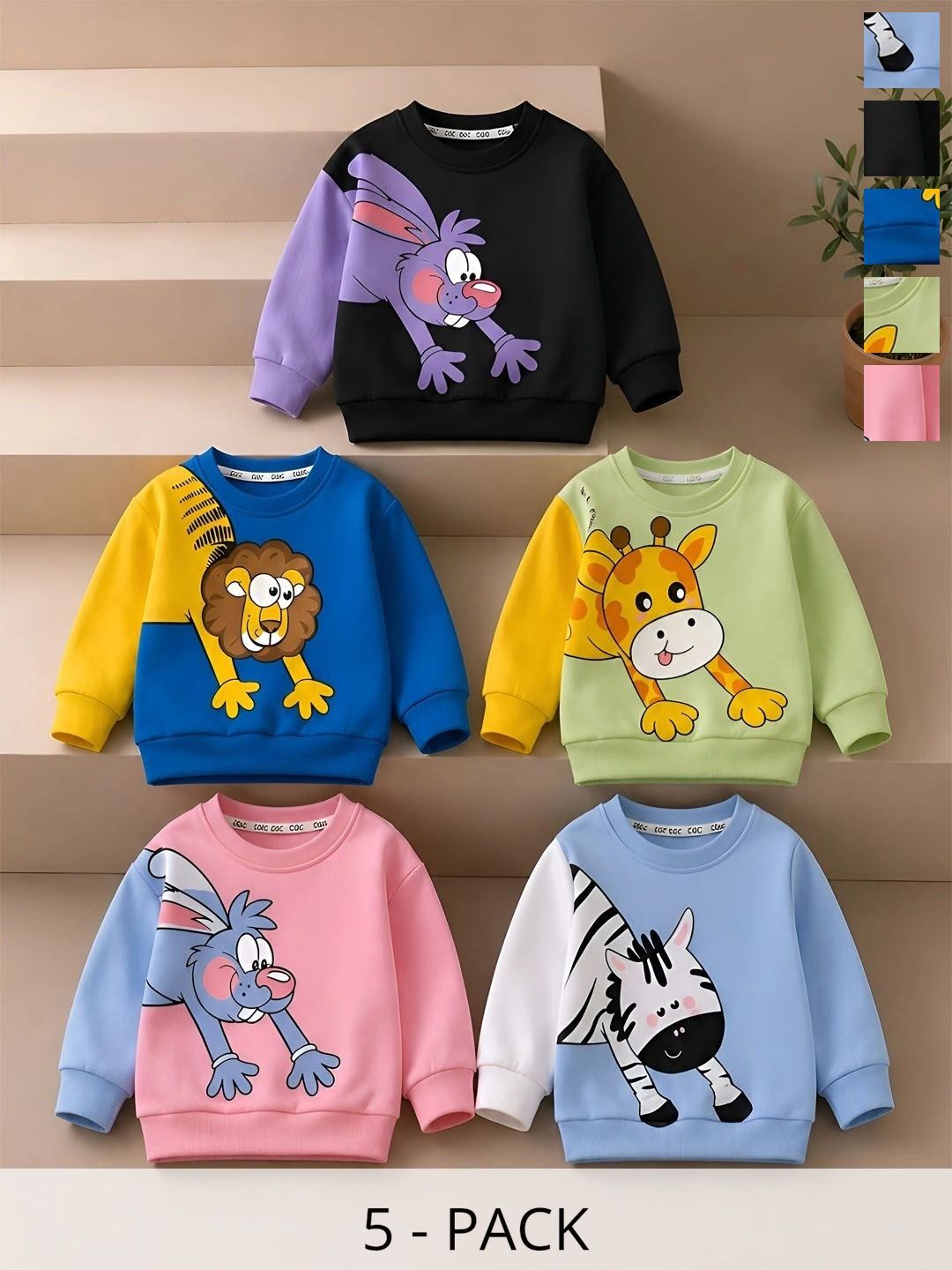 CUTE N TIGHT Unisex Kids Printed Sweatshirt-image-6